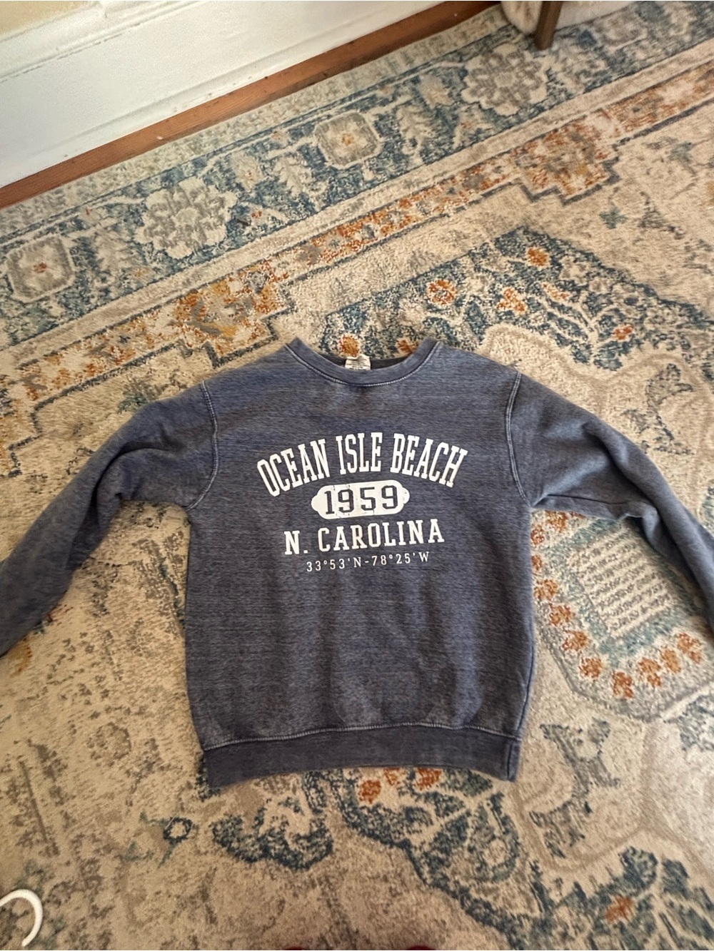Ocean Isle Beach 1959 Crewneck Sweatshirt - Navy Blue